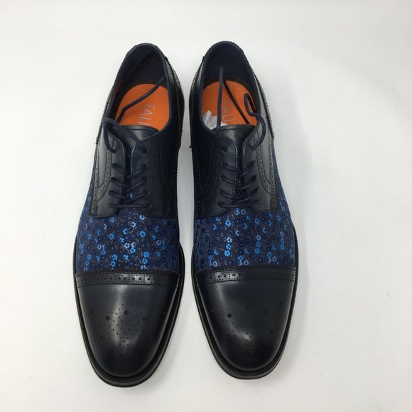 Tallia Orange Navy Floral Bonito Cap Toe Oxfords main image 8